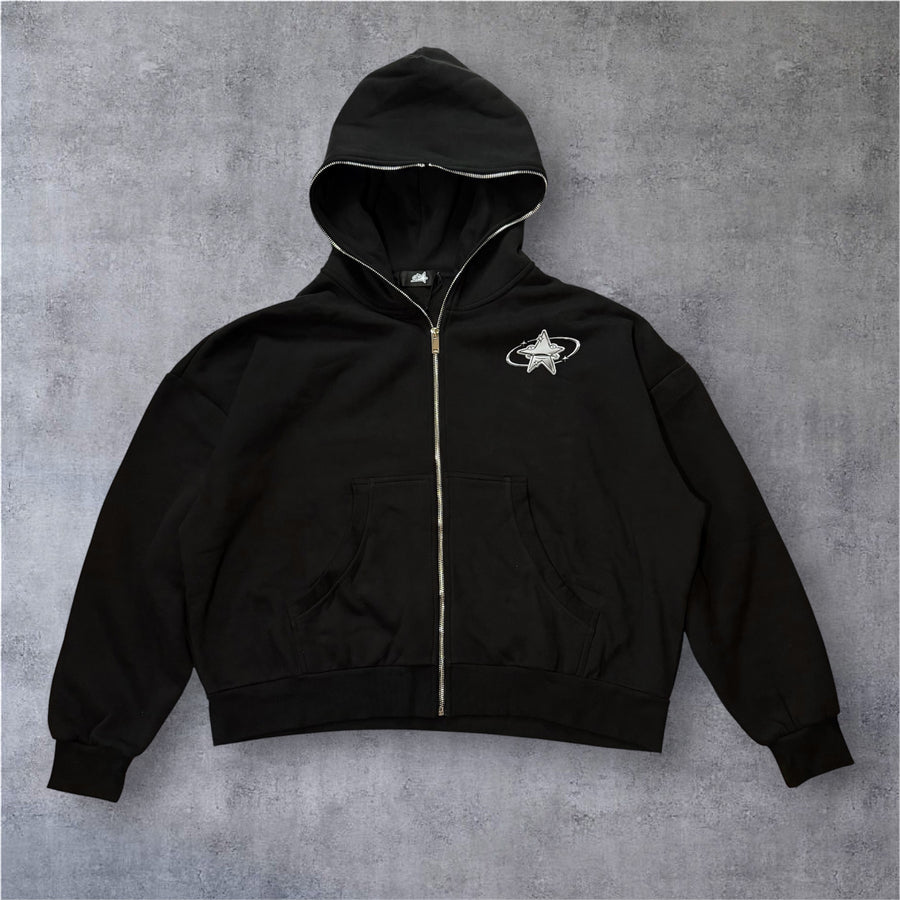 S4RZ Full-Zip Boxy Hoodie